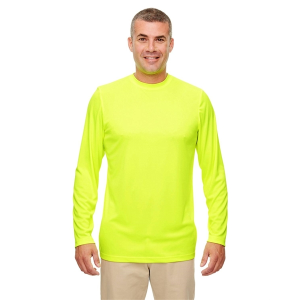 UltraClub Men's Cool & Dry Performance Long-Sleeve Top