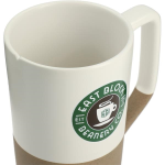 Tahoe Tea & Coffee Ceramic Mug with Wood Lid 16oz