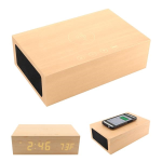 BlueSequoia Alarm Clock With Qi Charging Station And Wireless Speaker